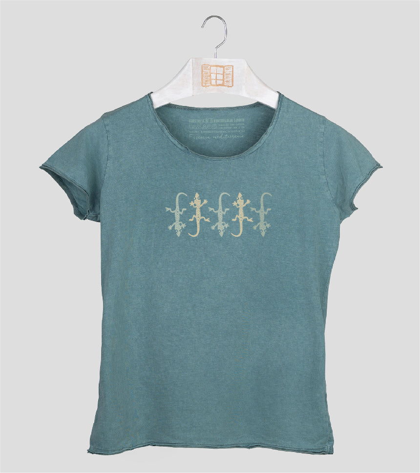 Camiseta manga corta Mujer Five - esmeralda