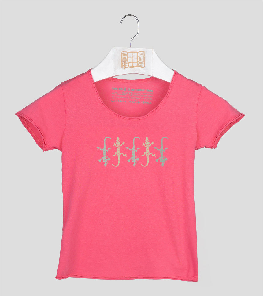 Camiseta manga corta Niña Five - fucsia