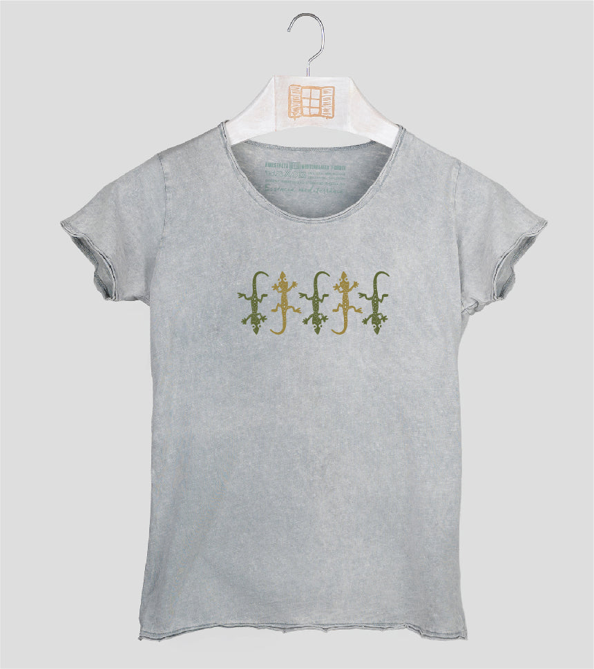 Camiseta manga corta Mujer Five - gris