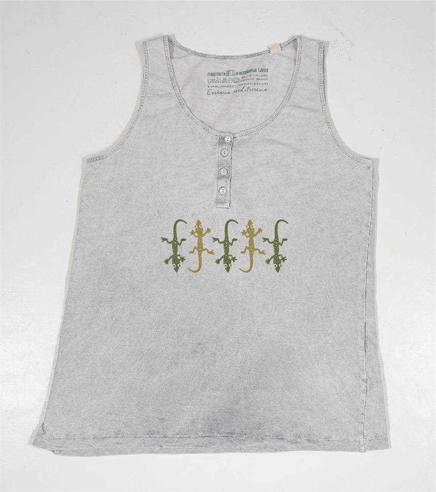 Camiseta de tirantes Mujer Five - gris
