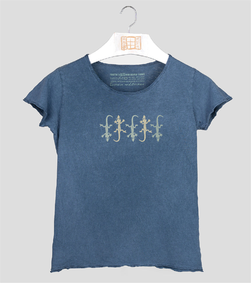 Camiseta manga corta Mujer Five - indigo
