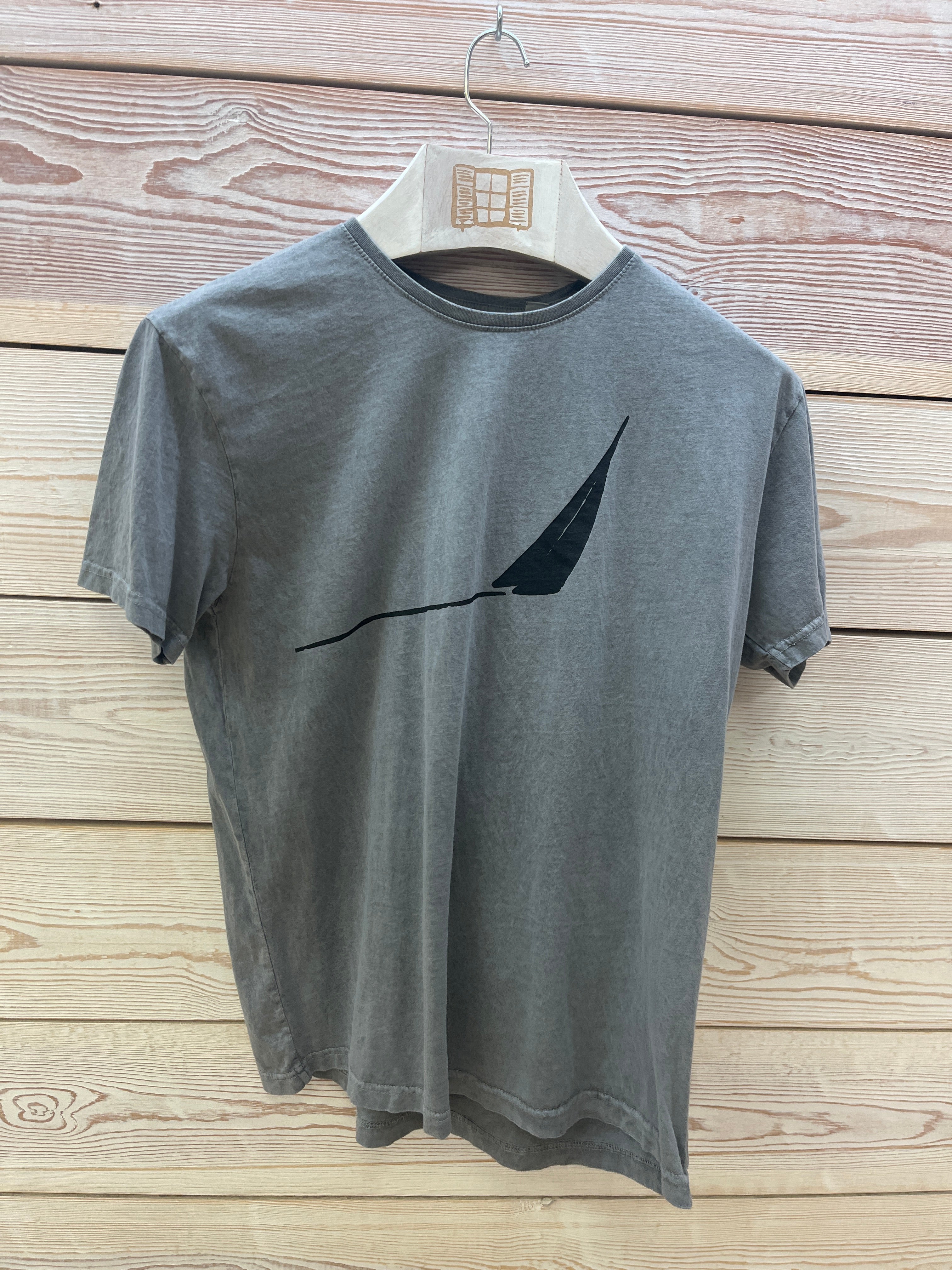 Camiseta manga corta Hombre Outlet talla L color Piedra