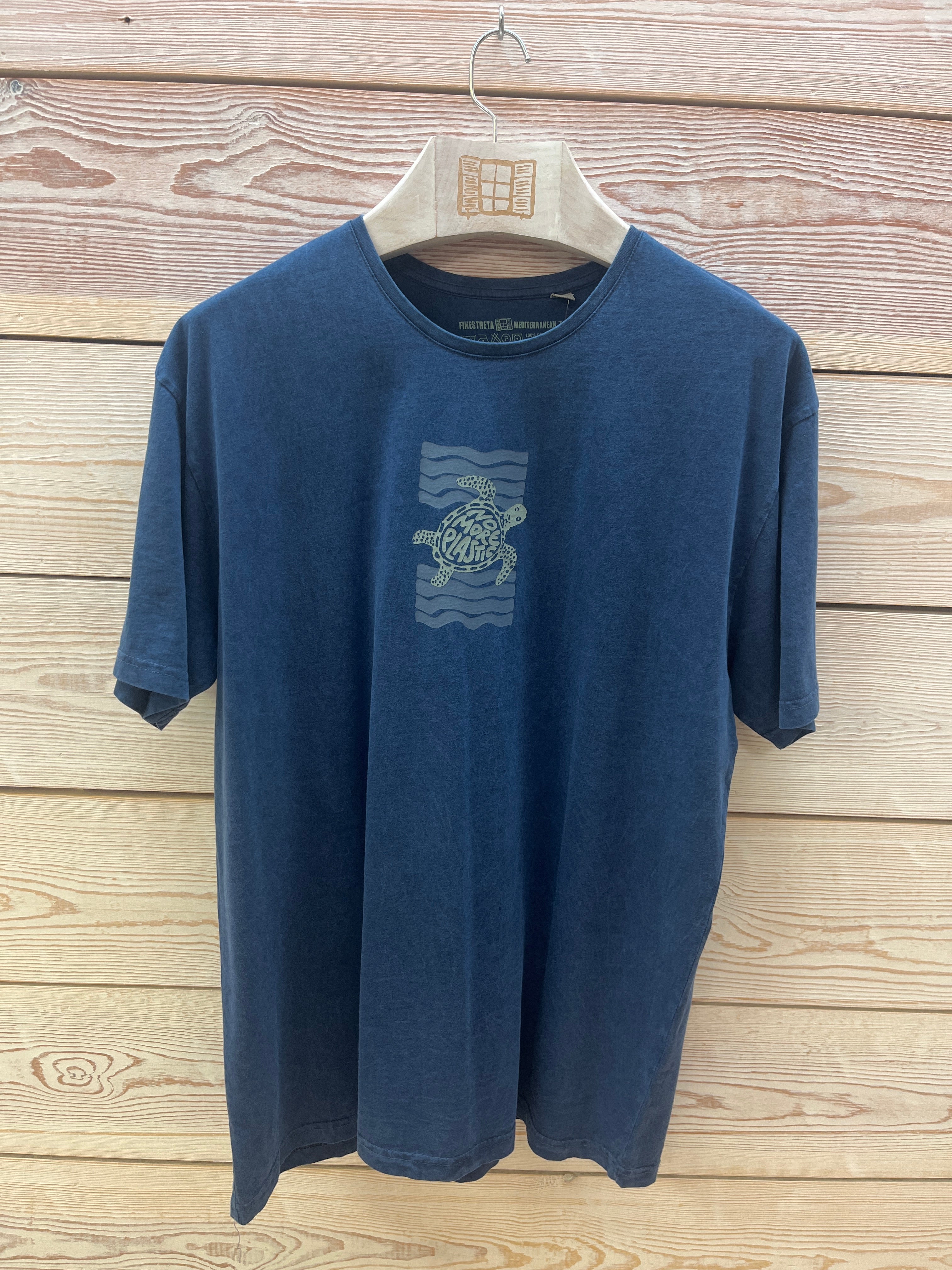 Camiseta manga corta Hombre Outlet talla XXL color Azul marino