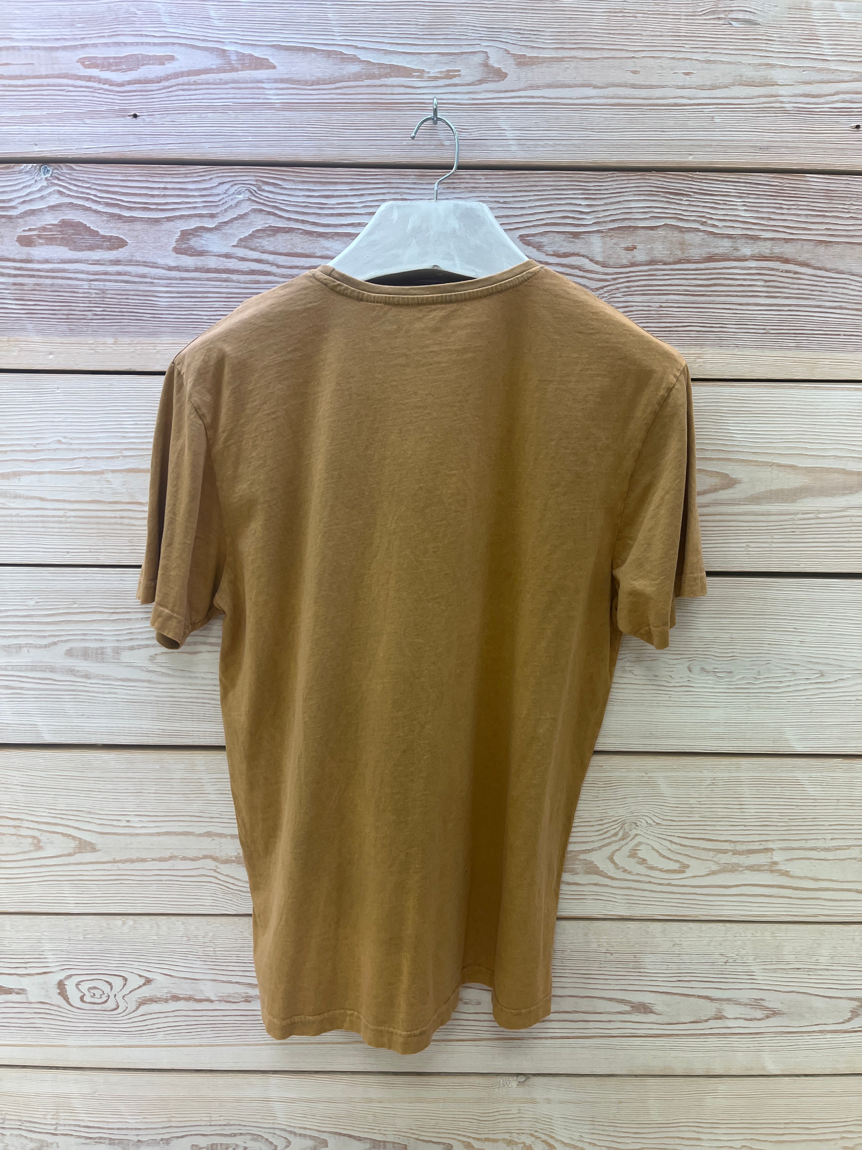 Camiseta manga corta Hombre Outlet talla XL color Mostaza