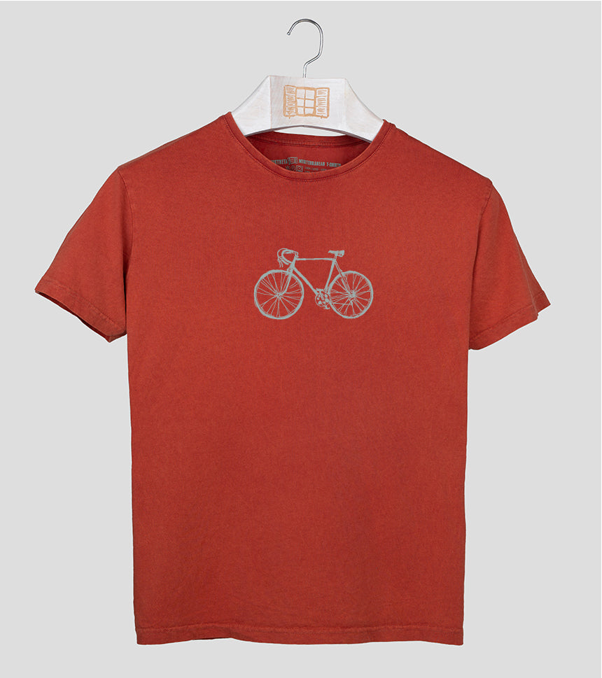 Camiseta manga corta Hombre Route - arcilla
