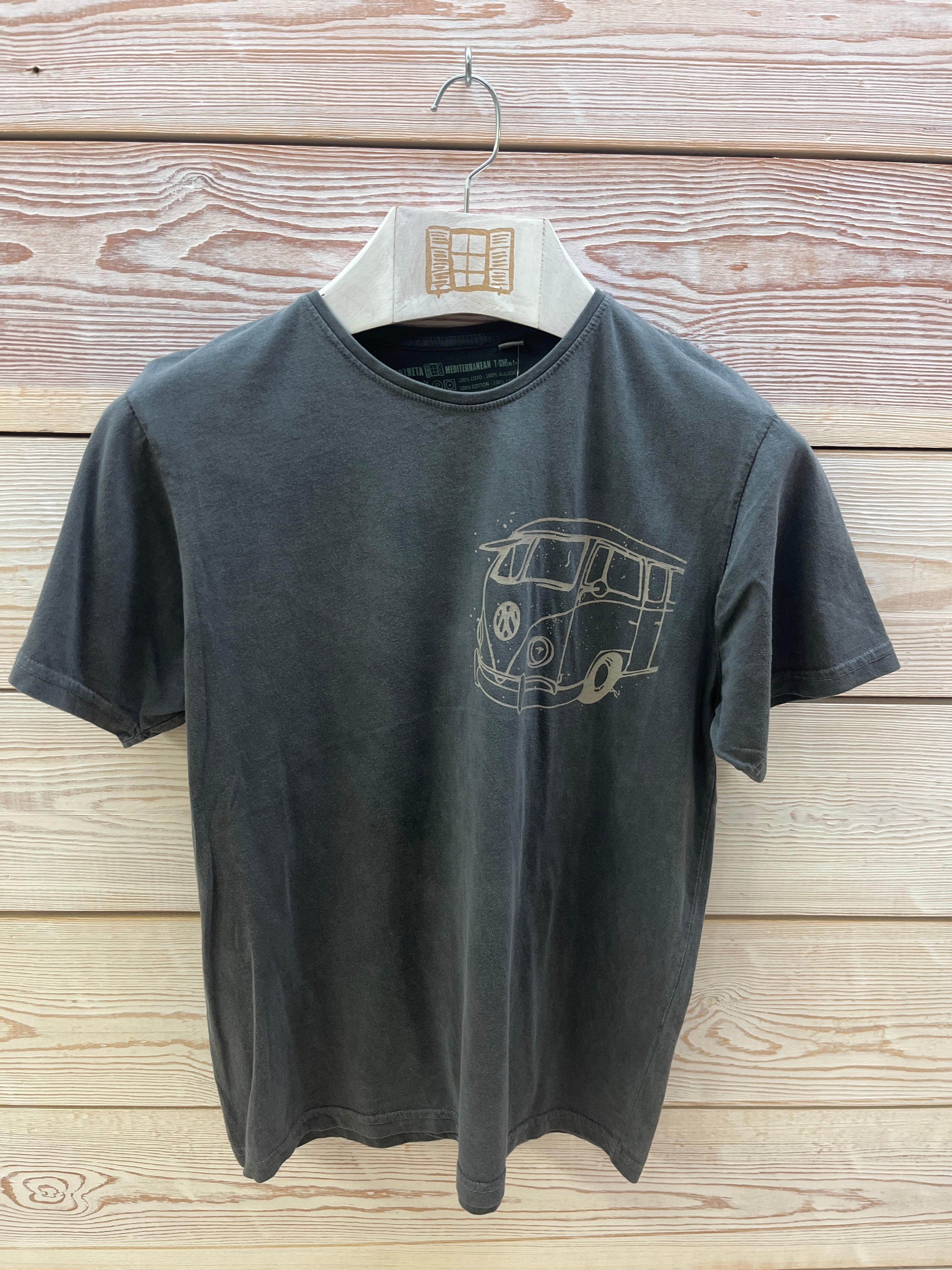 Camiseta manga corta Hombre Outlet talla M color Marengo