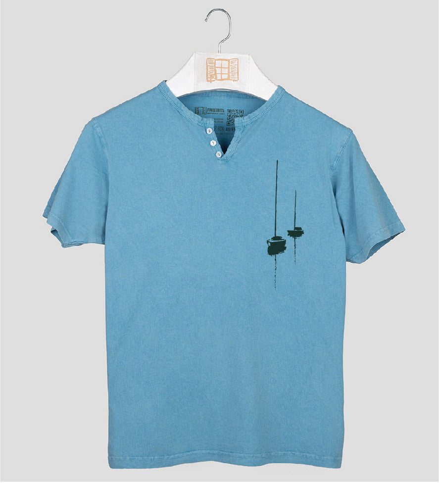 Camiseta cuello botones Dragon