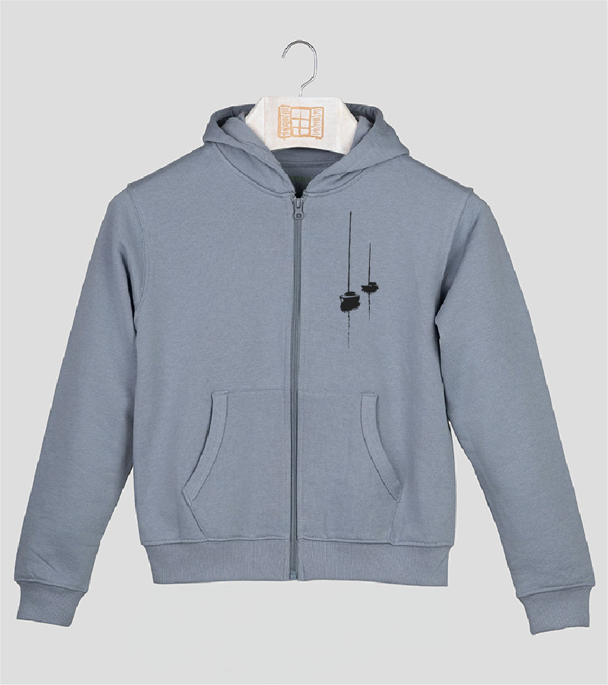 Sudadera cremallera Niño Dragon - cielo