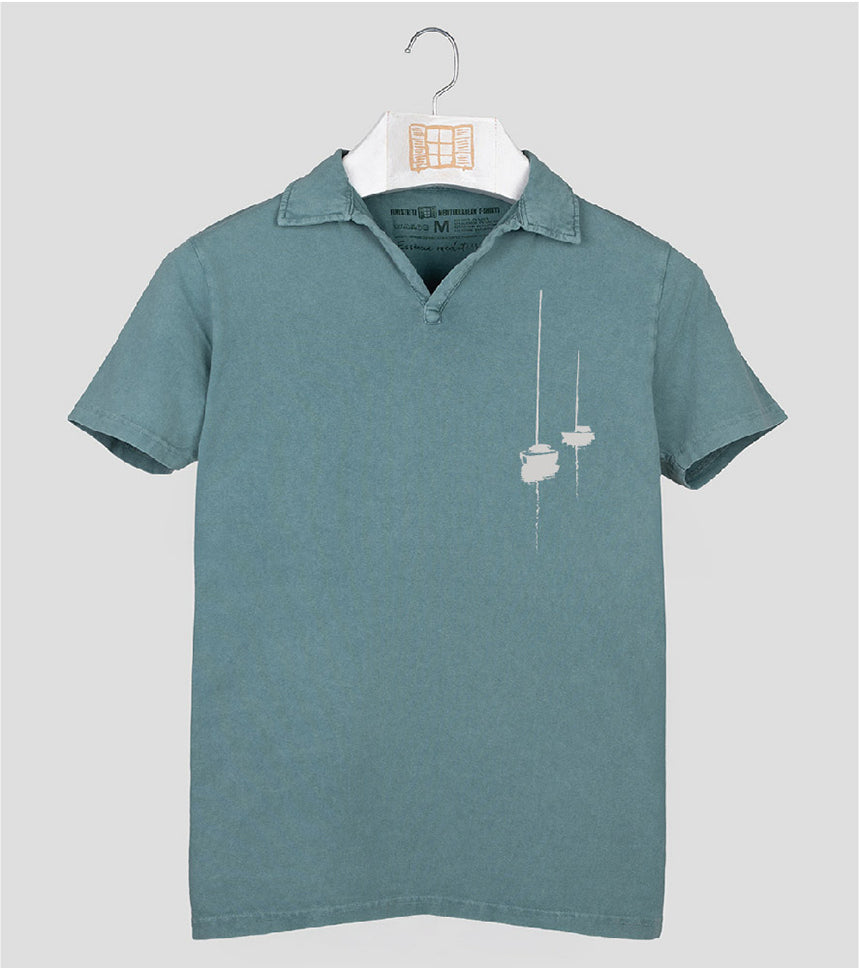Polo manga corta Hombre Dragon - esmeralda