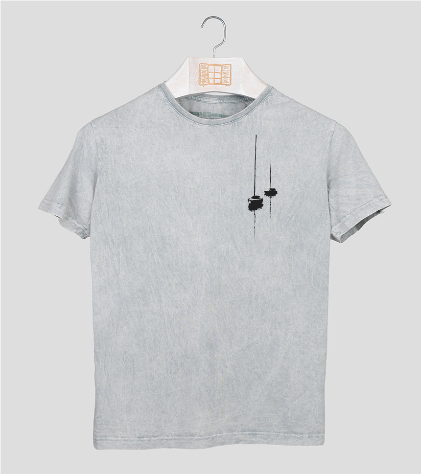 Camiseta manga corta Dragon - gris