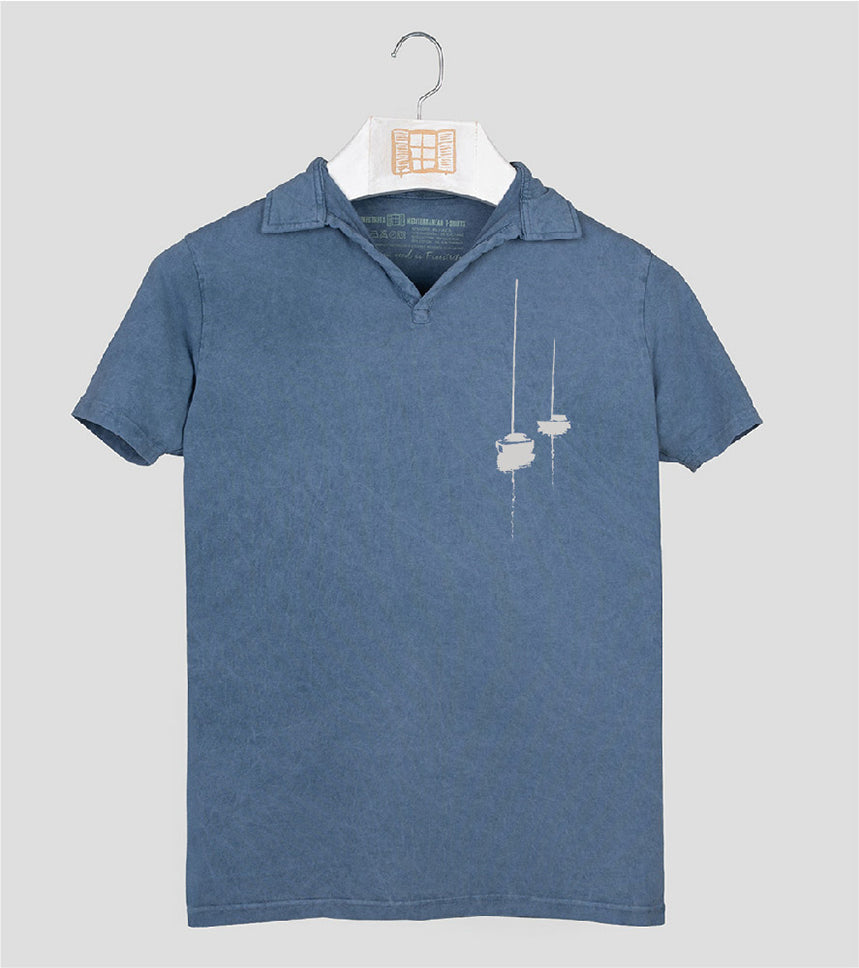 Polo manga corta Hombre Dragon - indigo