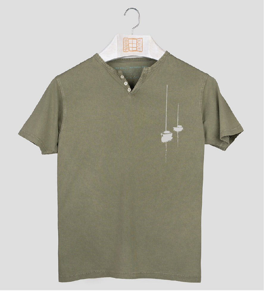 Camiseta cuello botones Dragon
