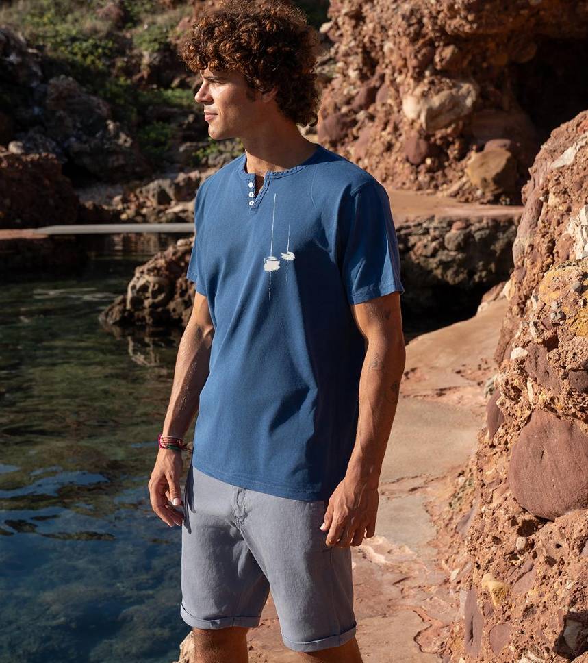 Camiseta cuello botones Dragon