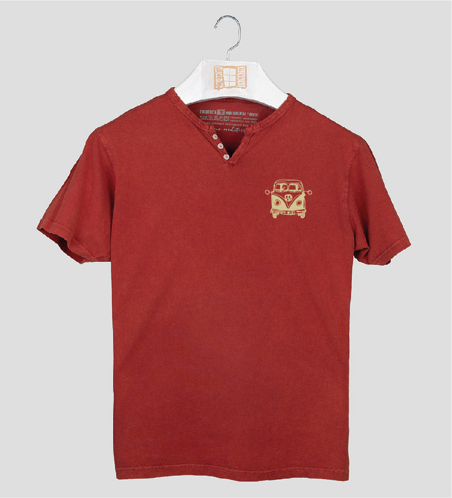 Camiseta cuello botones Petitafurgo