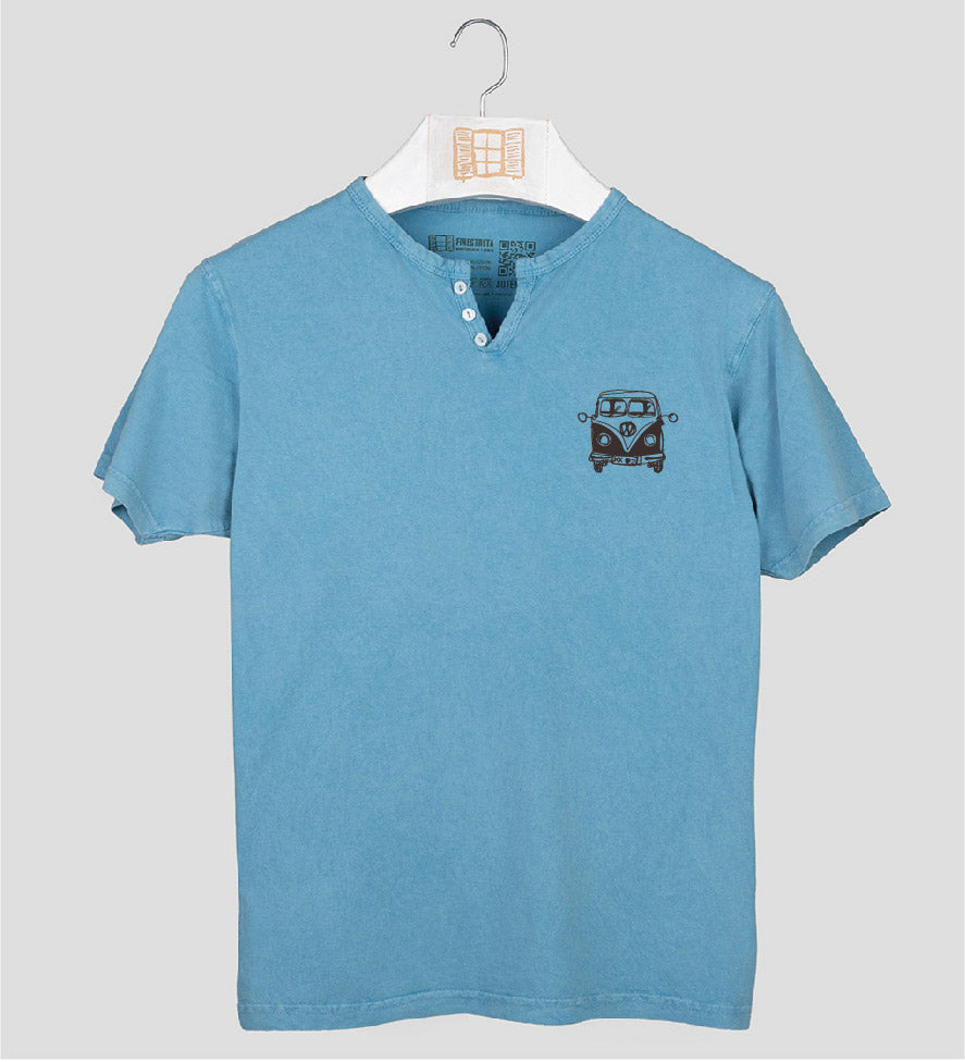 Camiseta cuello botones Petitafurgo