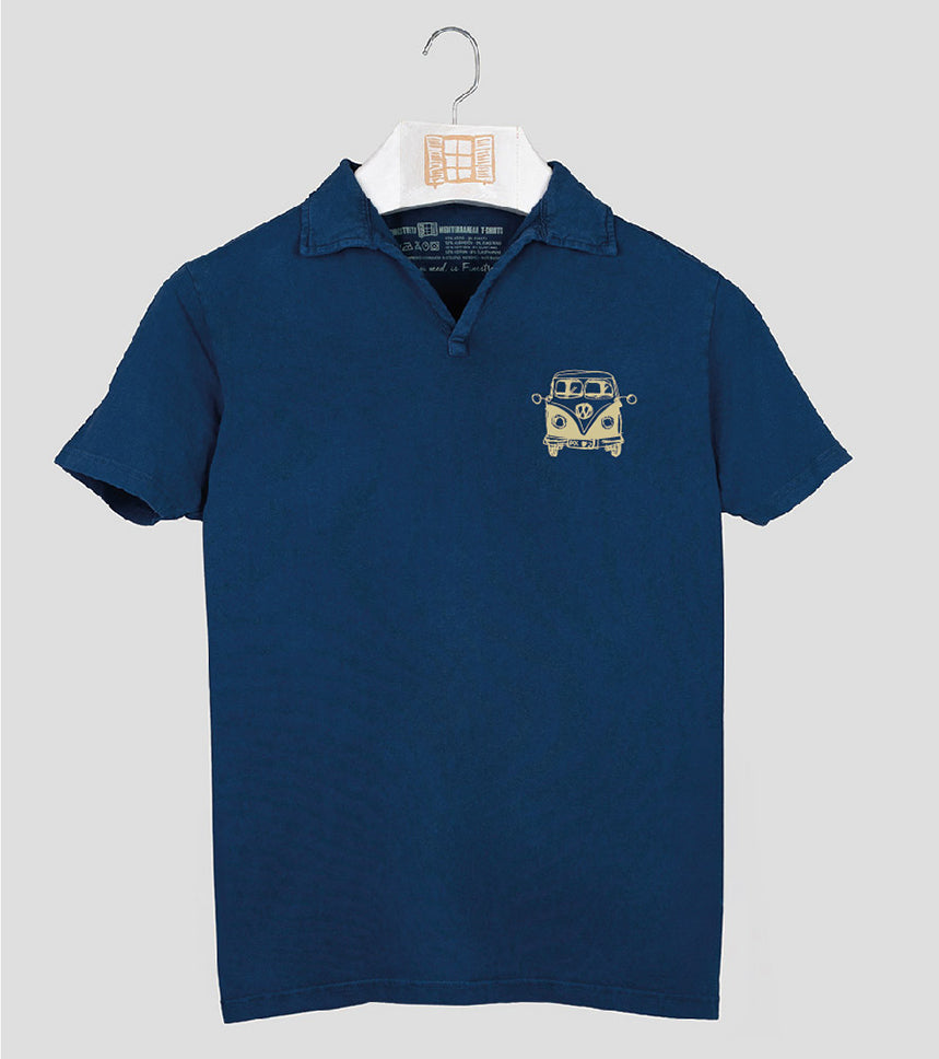 Polo manga corta Hombre Petitafurgo - azul-marino