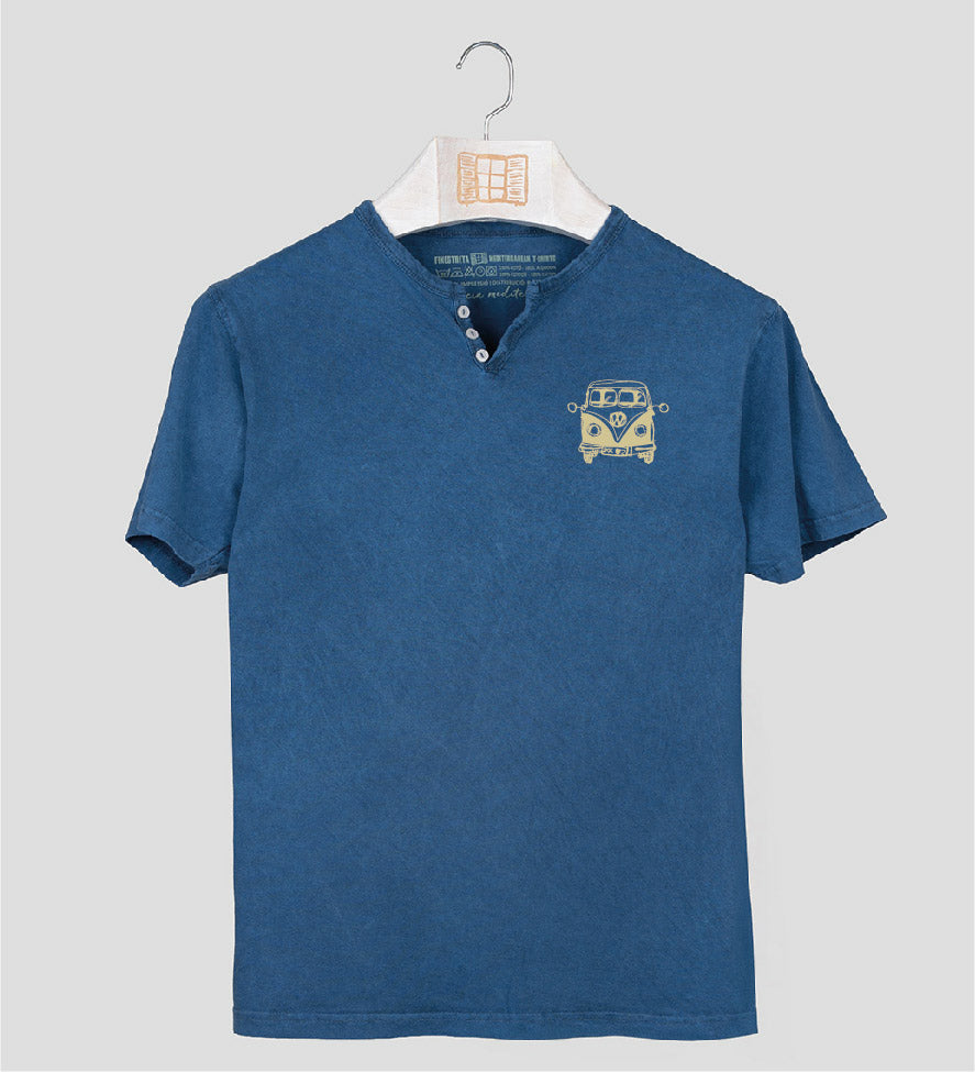 Camiseta cuello botones Petitafurgo