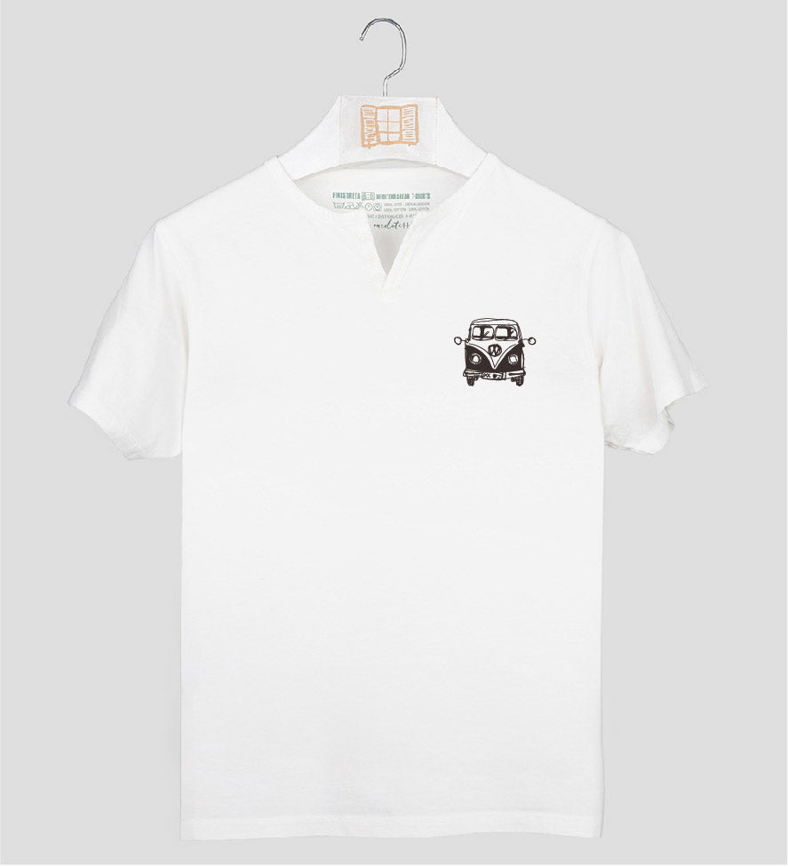 Camiseta cuello botones Petitafurgo