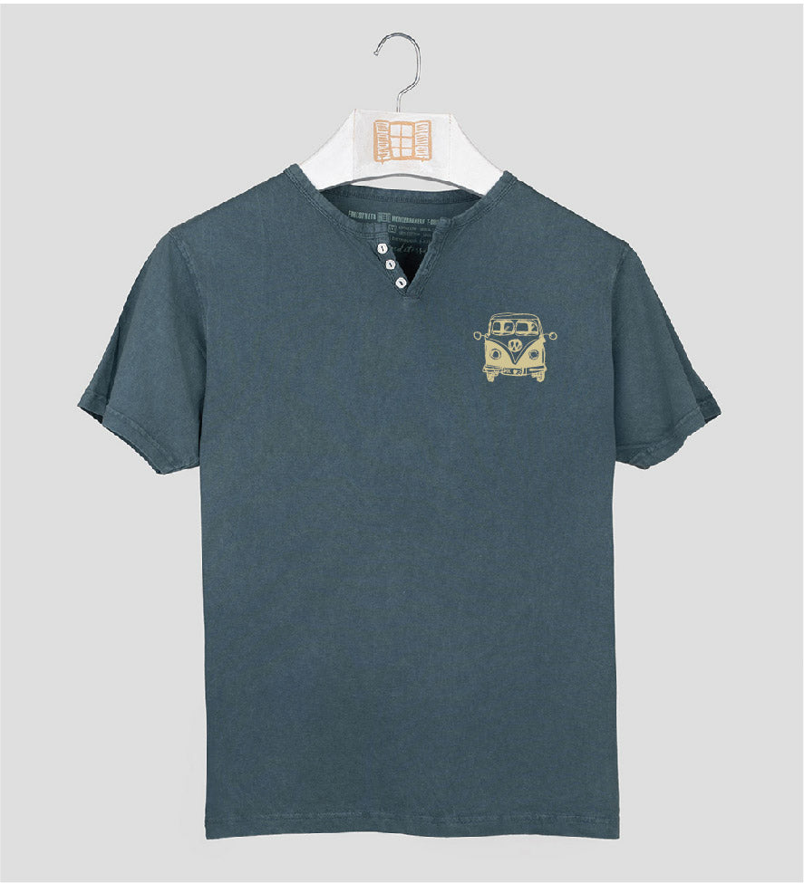 Camiseta cuello botones Petitafurgo