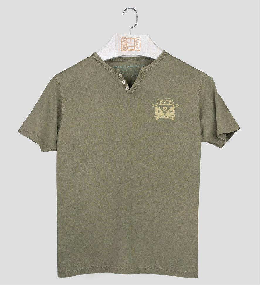Camiseta cuello botones Petitafurgo