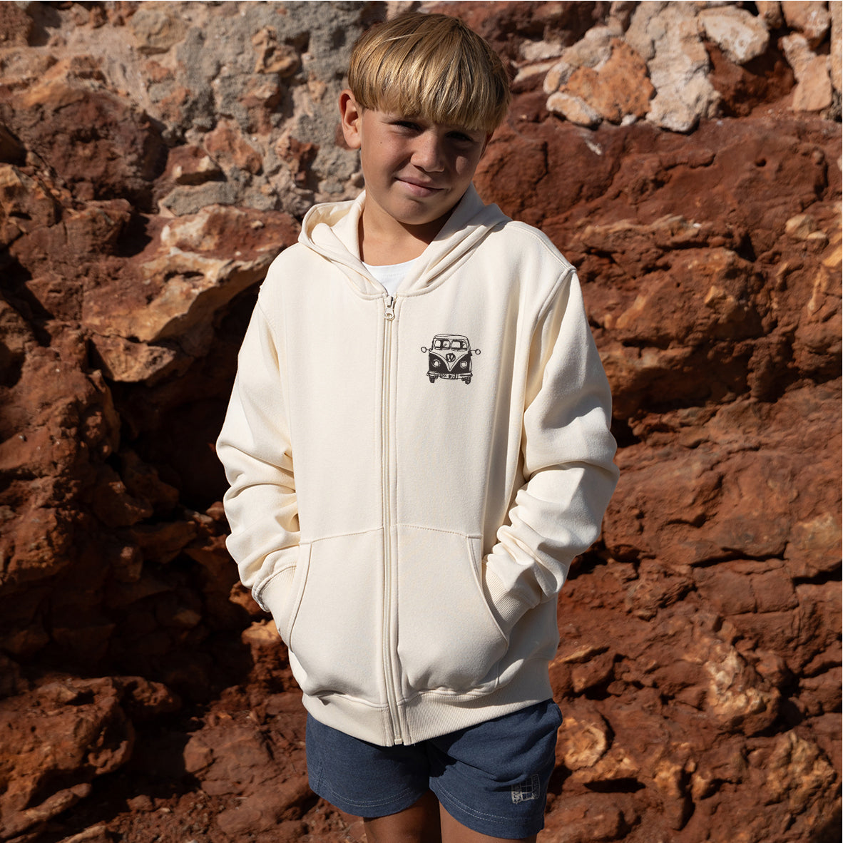 Sudadera cremallera Niño Petitafurgo