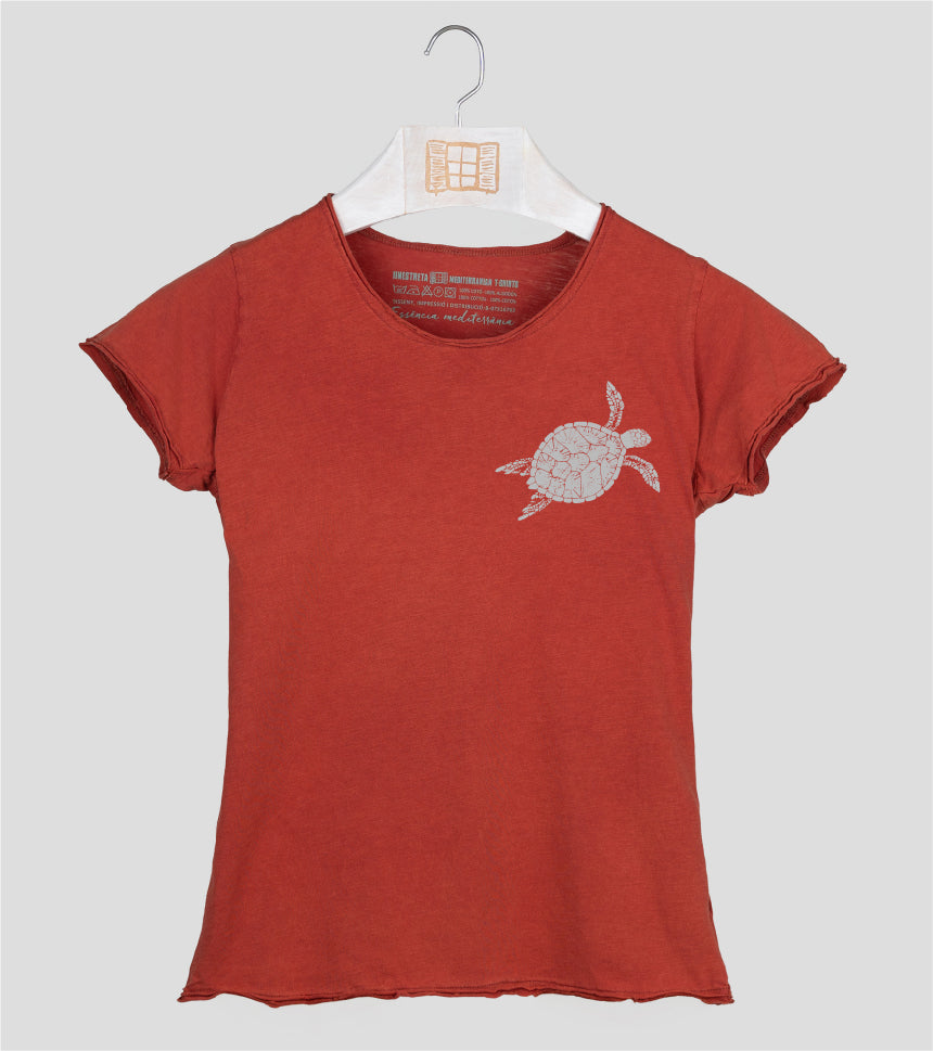 Camiseta manga corta Mujer Closca - arcilla