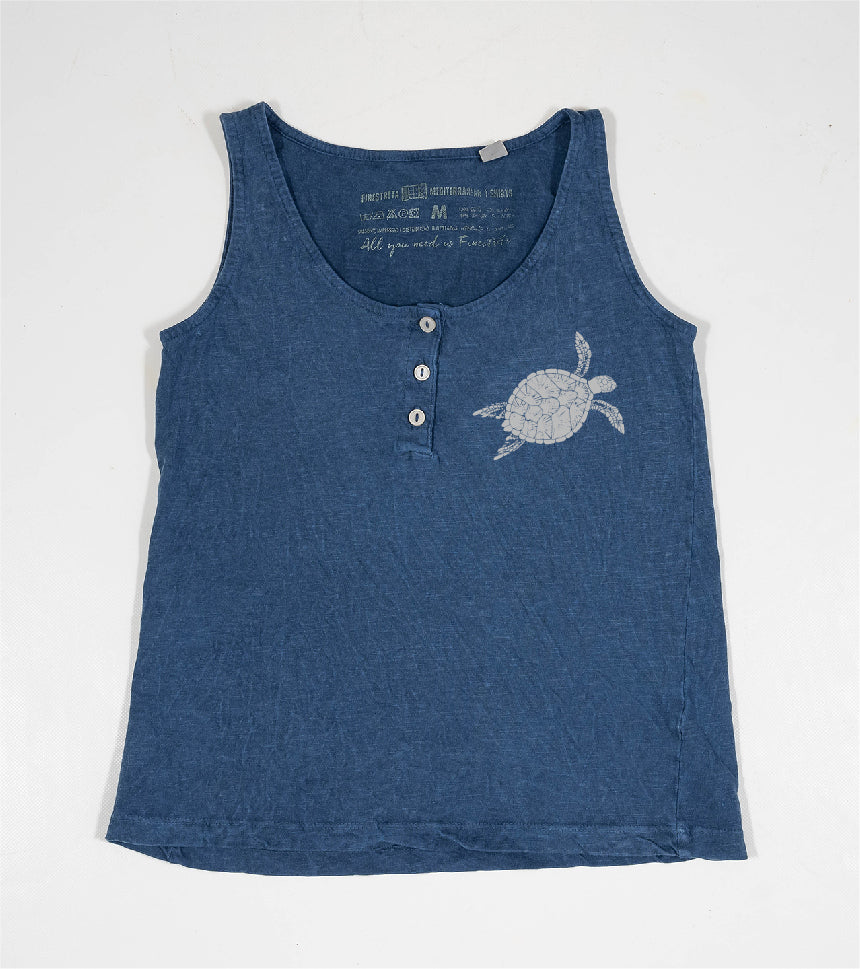 Camiseta de tirantes Niña Closca - azul-marino