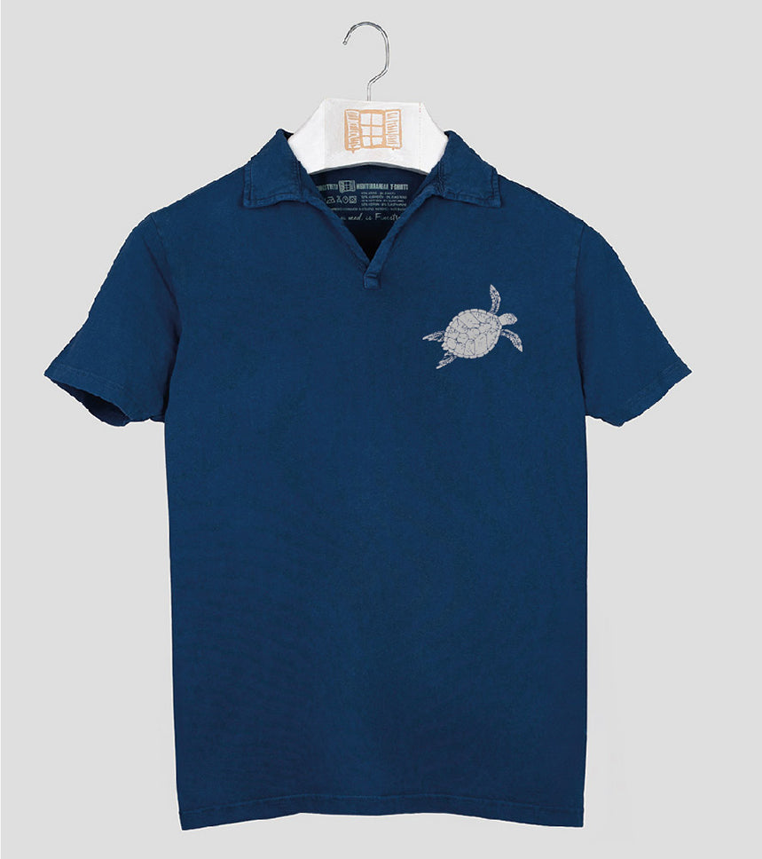 Polo manga corta Hombre Closca - azul-marino