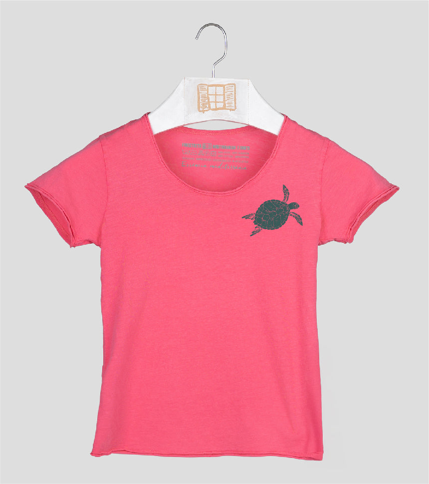 Camiseta manga corta Niña Closca - fucsia