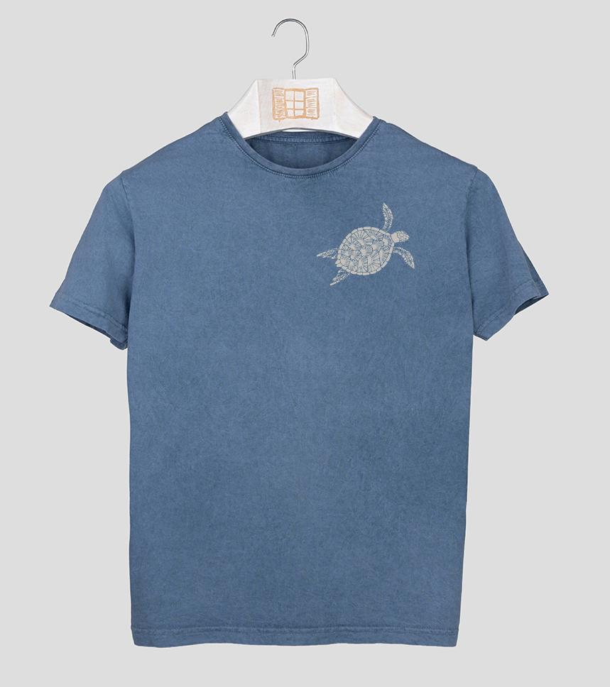 Camiseta manga corta Closca - indigo