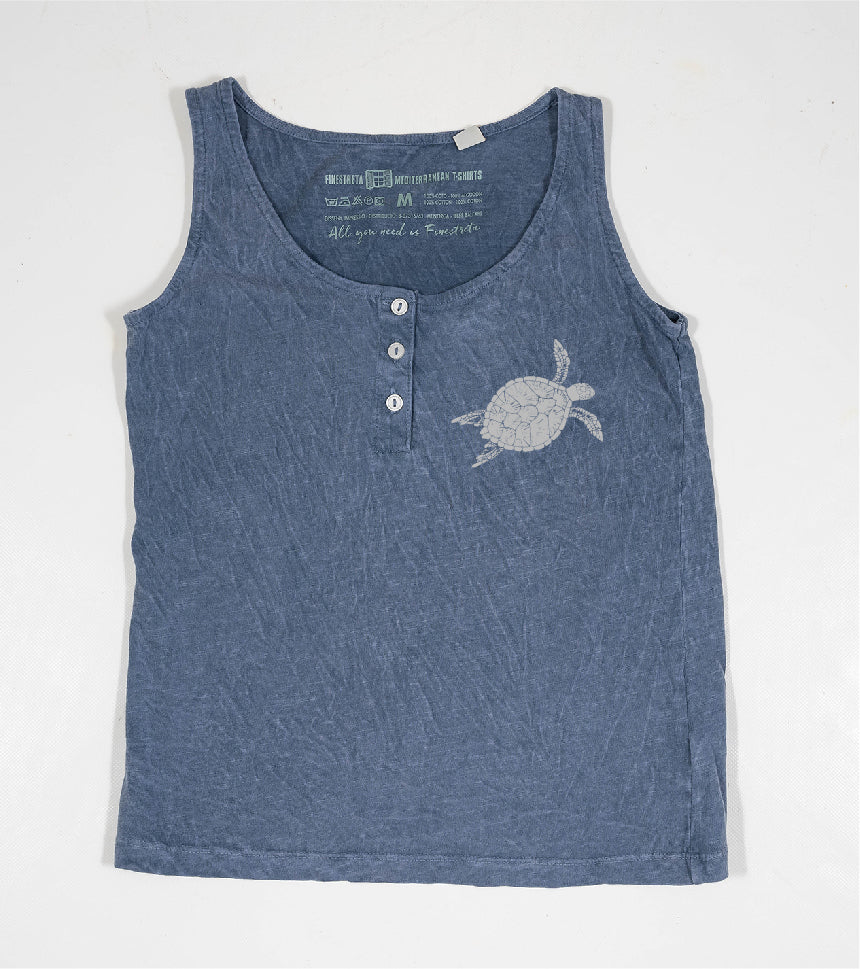 Camiseta de tirantes Niña Closca - indigo