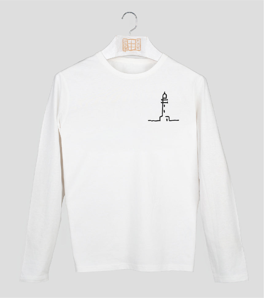 Camiseta manga larga Hombre Finestretes - crudo