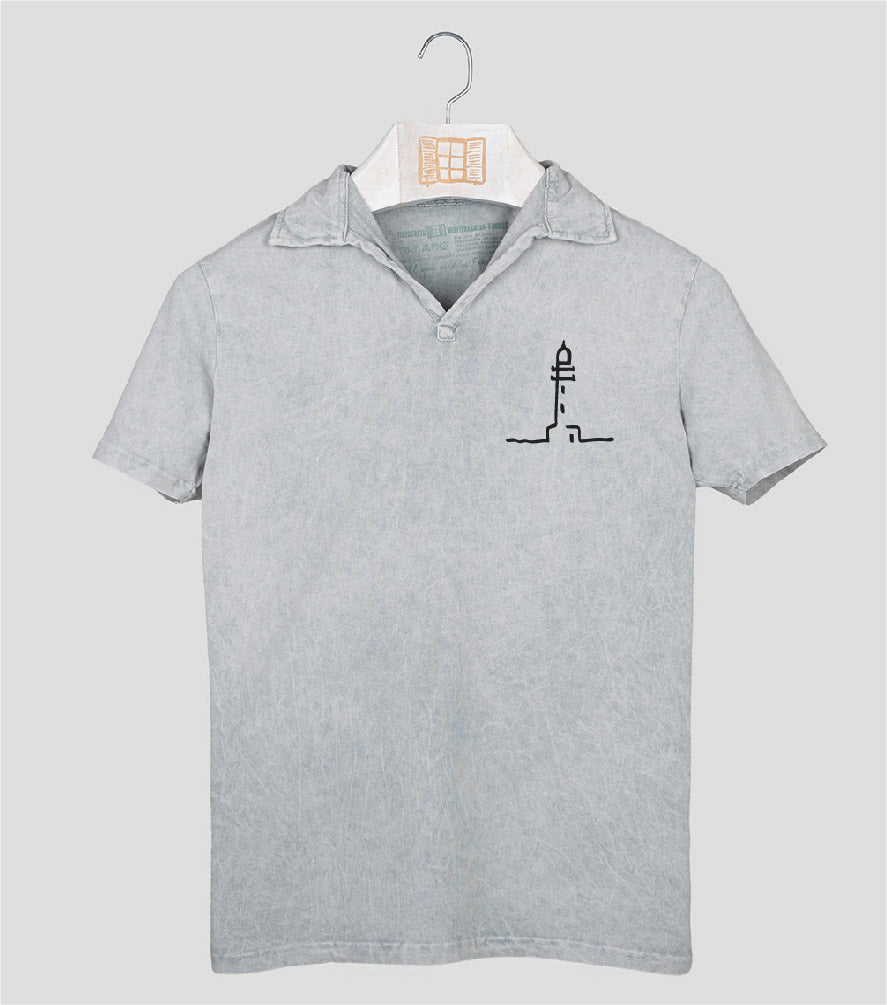 Polo manga corta Hombre Finestretes - gris