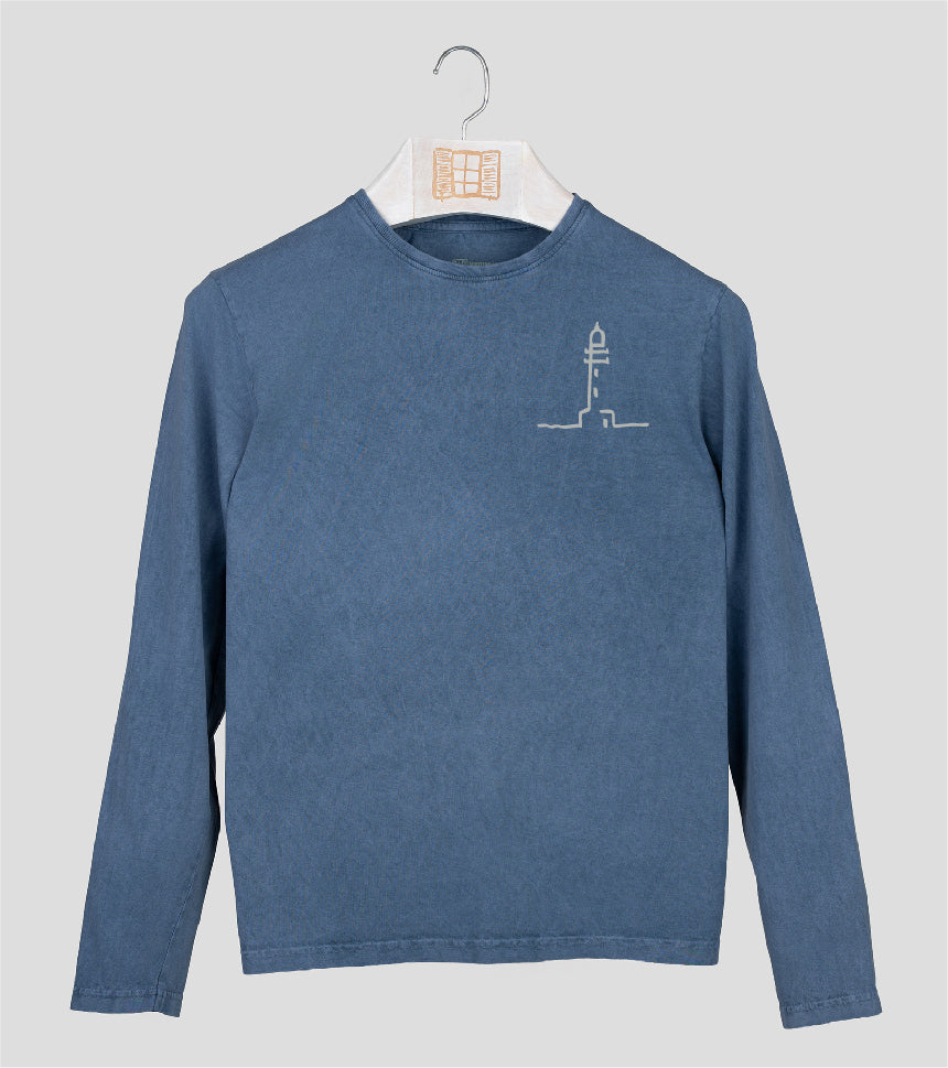 Camiseta manga larga Hombre Finestretes - indigo