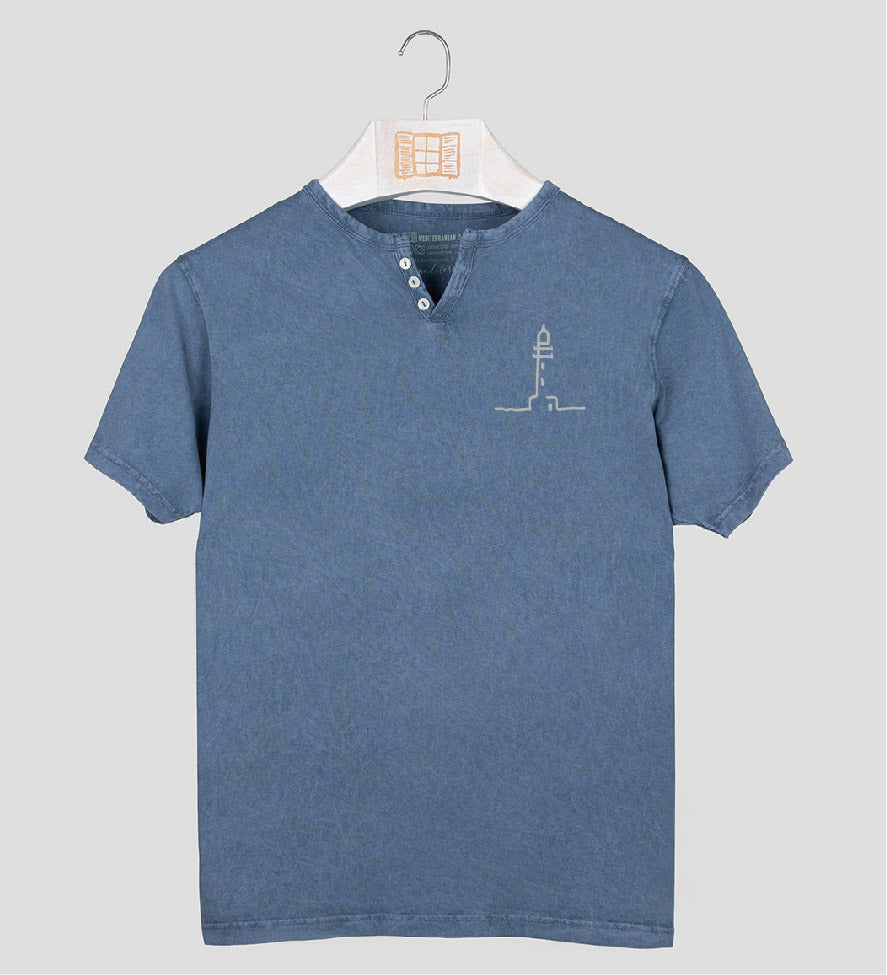 Camiseta cuello botones Finestretes