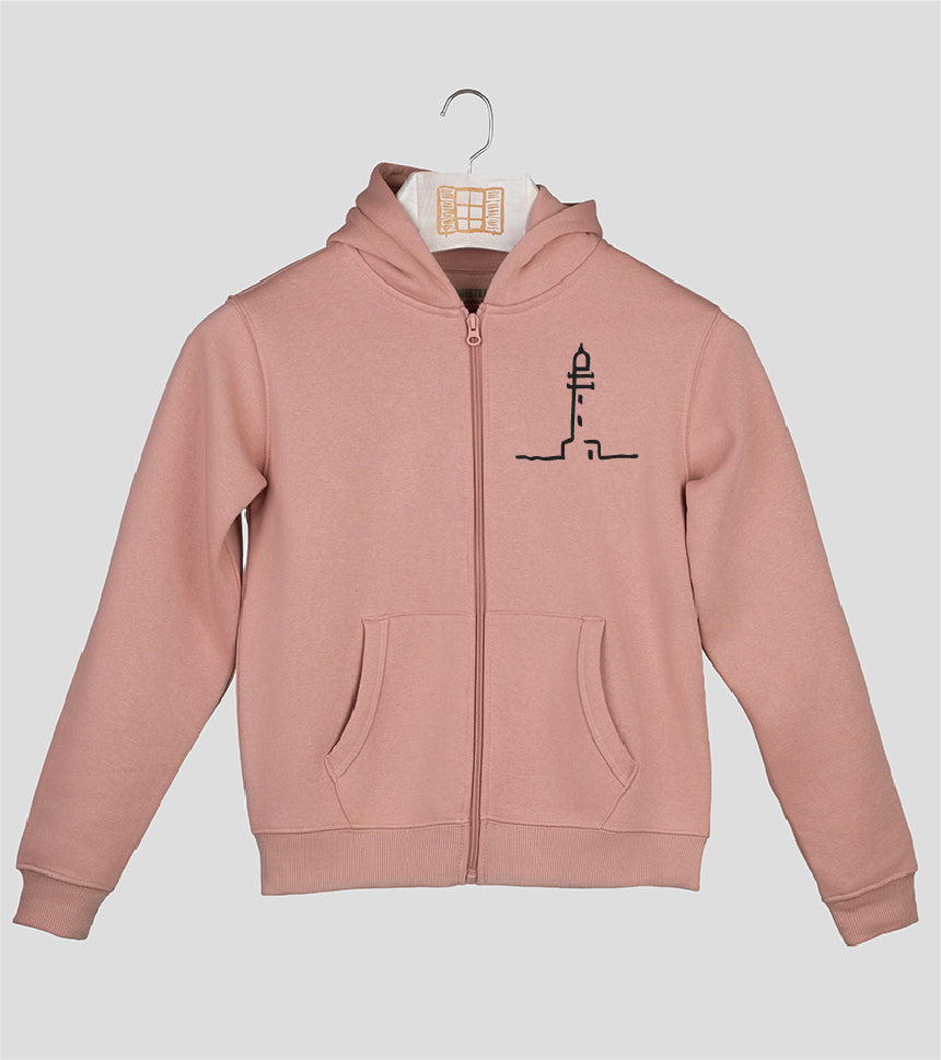 Sudadera cremallera Niño Finestretes - rosado