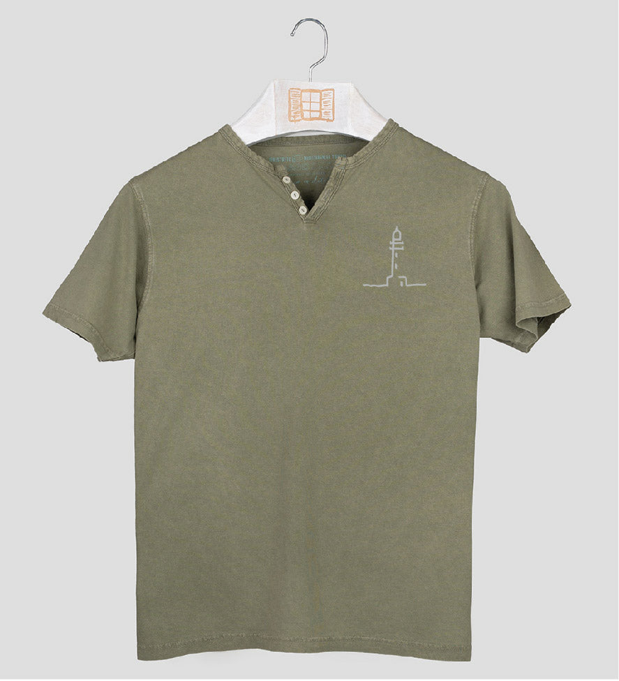 Camiseta cuello botones Finestretes