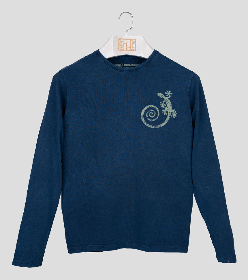 Camiseta manga larga Hombre Cargolat - azul-marino