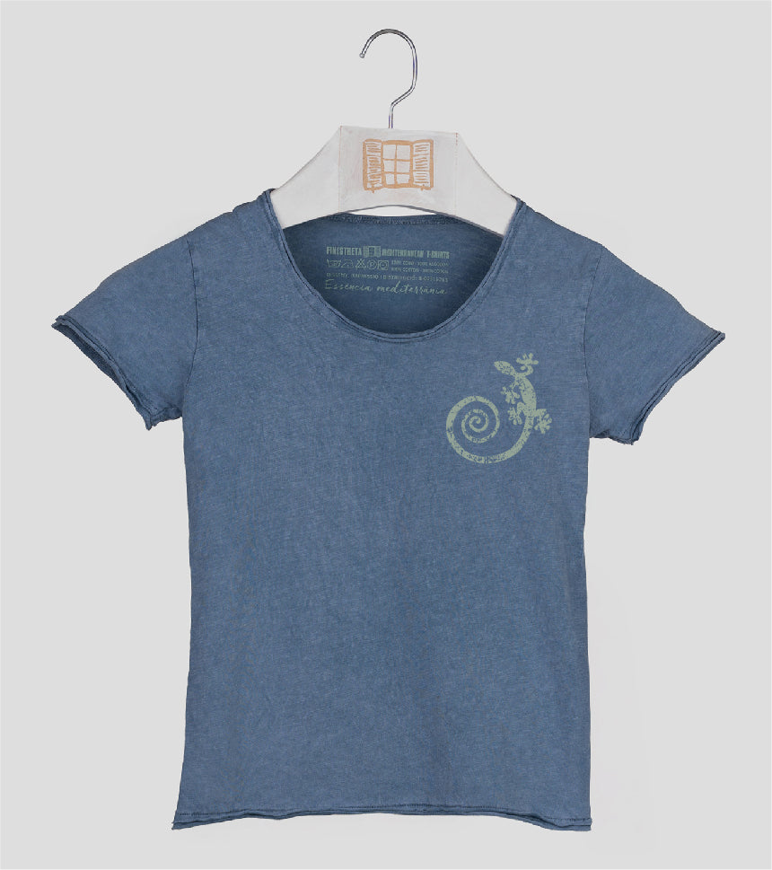 Camiseta manga corta Niña Cargolat - indigo