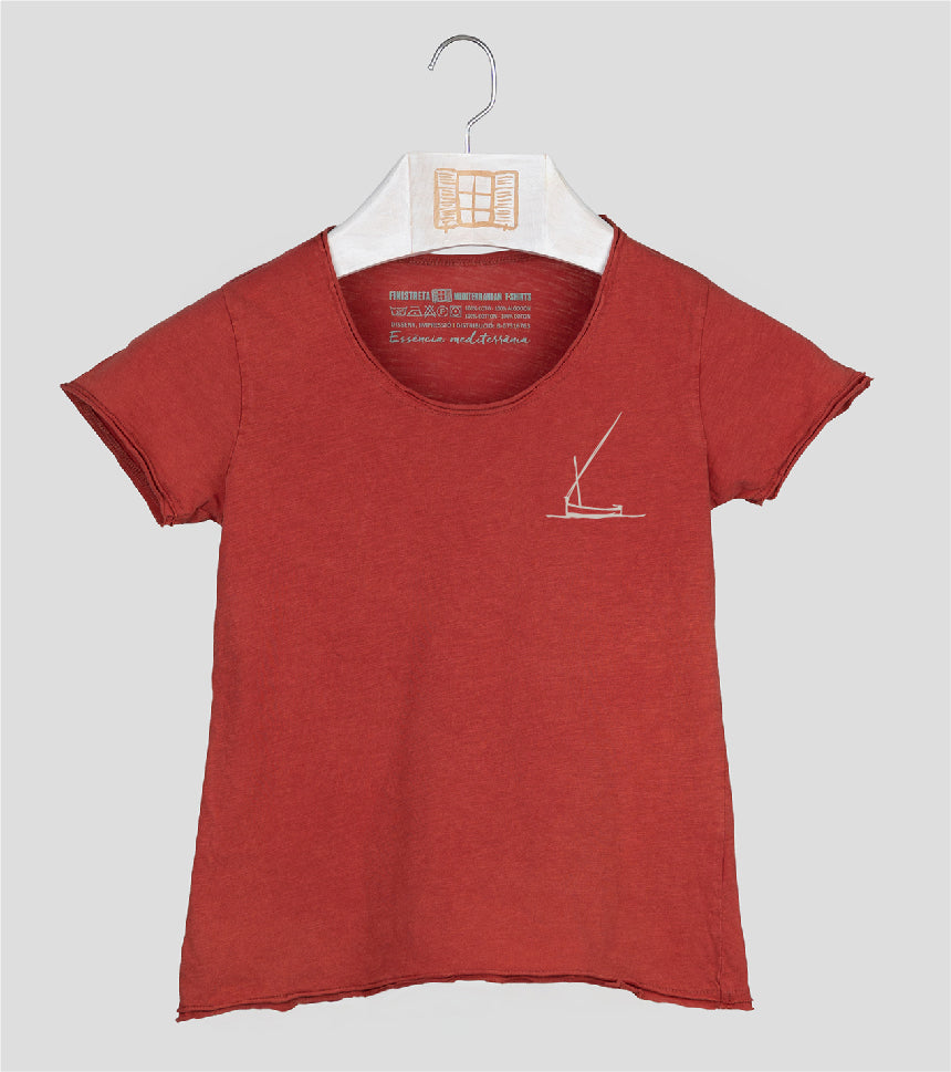 Camiseta manga corta Niña Redossa - arcilla