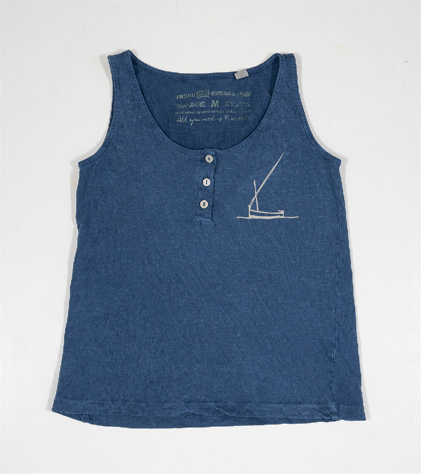 Camiseta de tirantes Niña Redossa - azul-marino