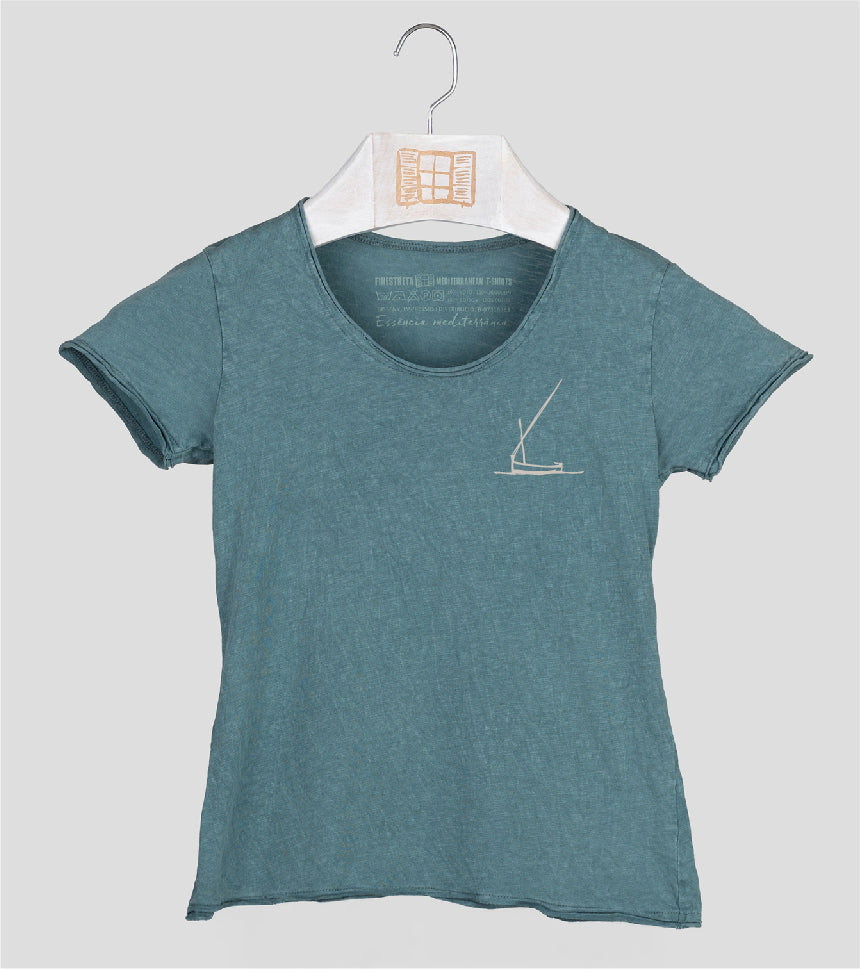 Camiseta manga corta Niña Redossa - esmeralda