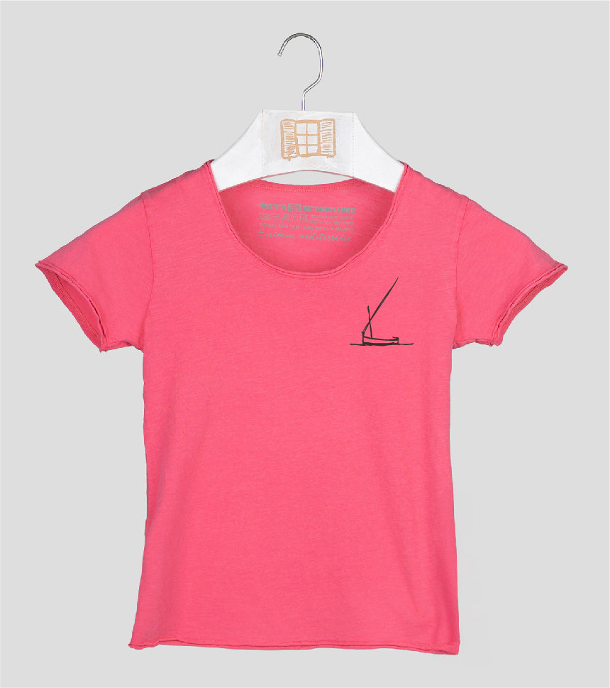 Camiseta manga corta Niña Redossa - fucsia
