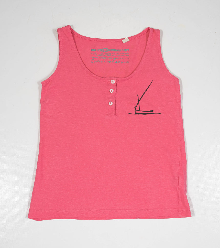 Camiseta de tirantes Niña Redossa - fucsia