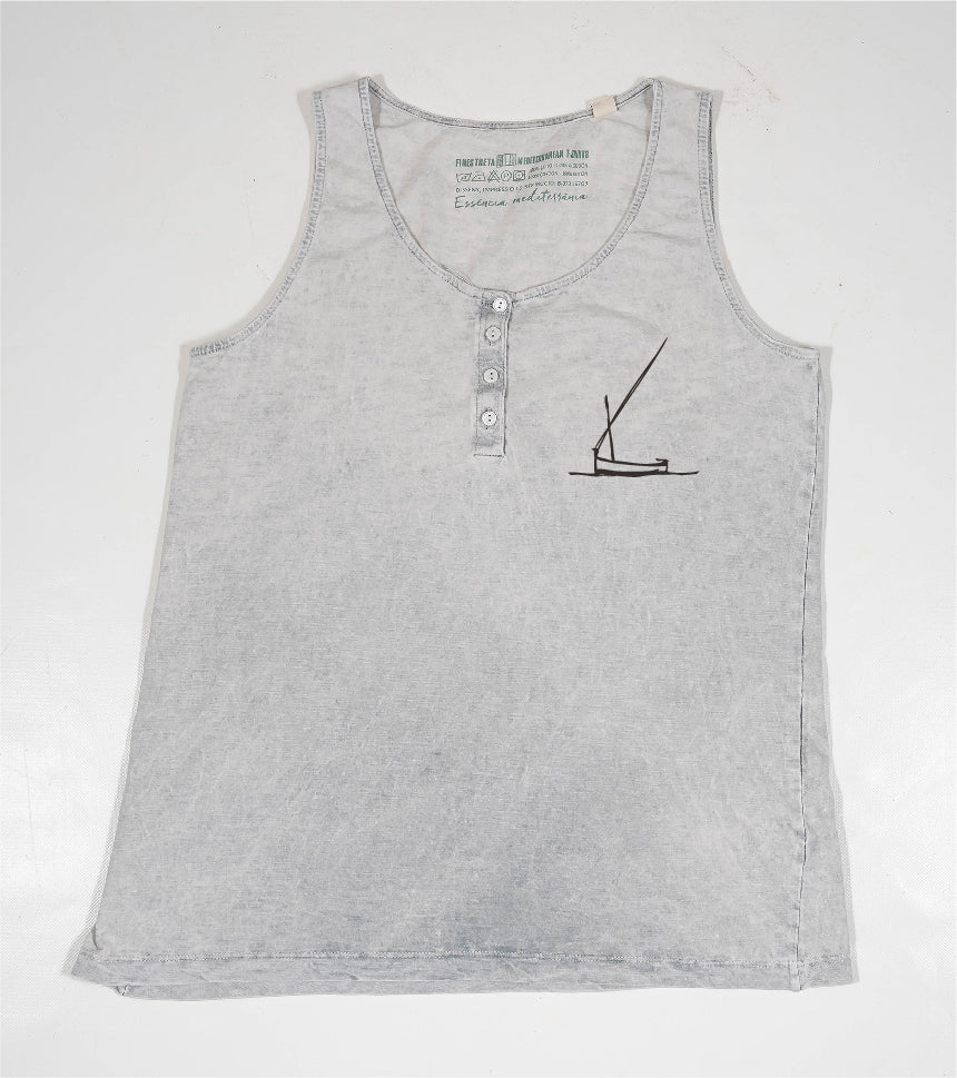 Camiseta de tirantes Mujer Redossa - gris