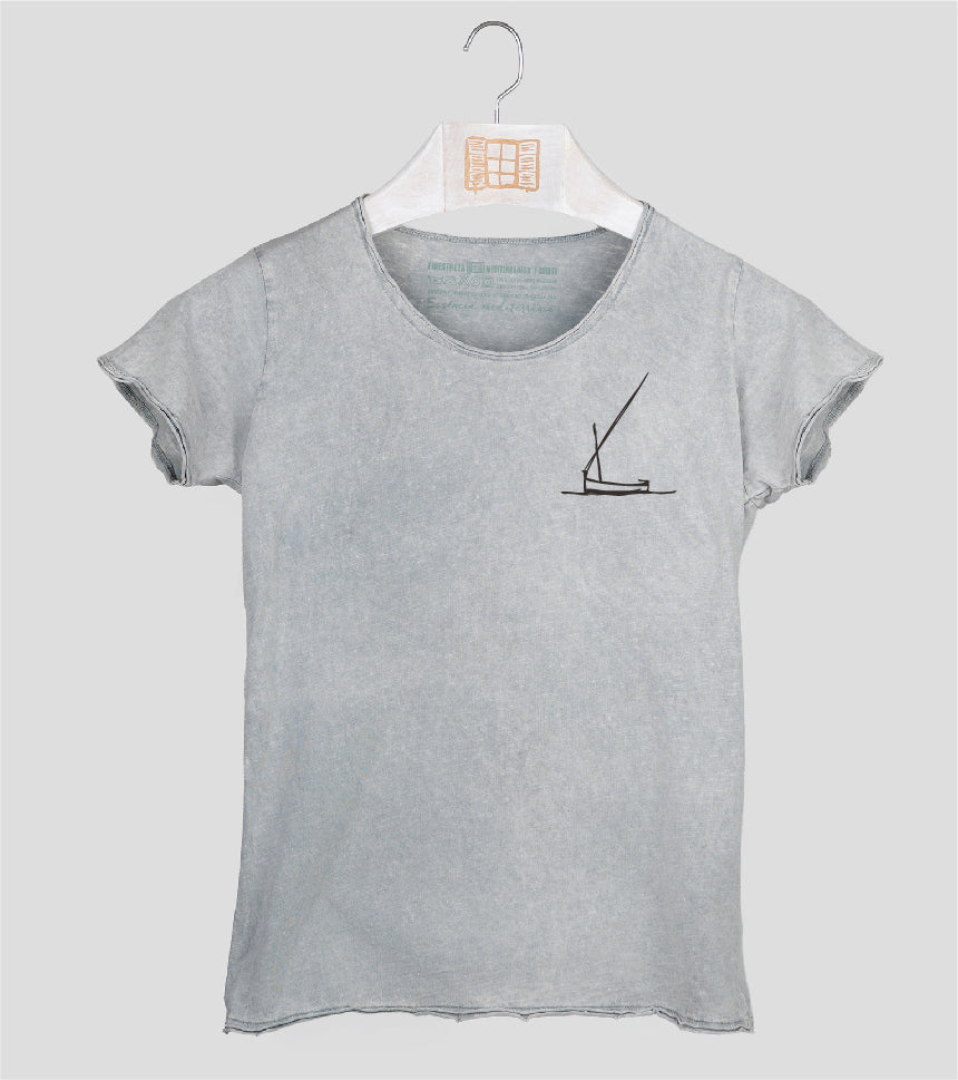 Camiseta manga corta Mujer Redossa - gris