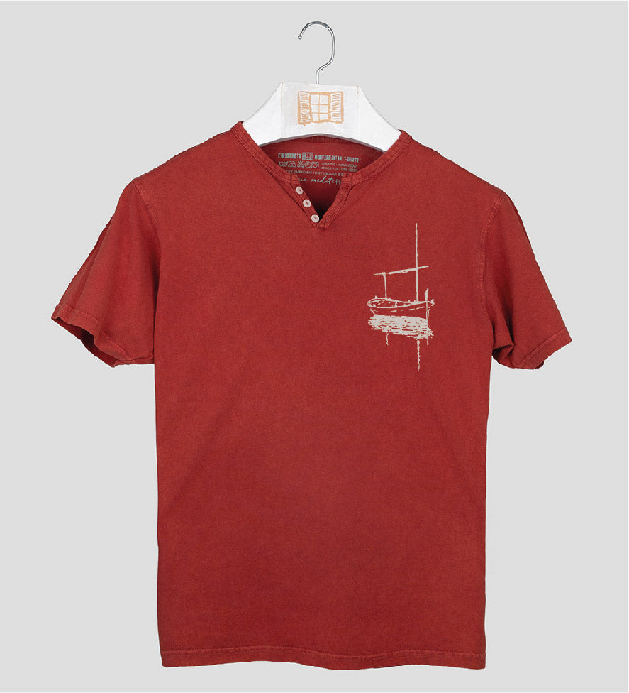 Button-down T-shirt Kisses