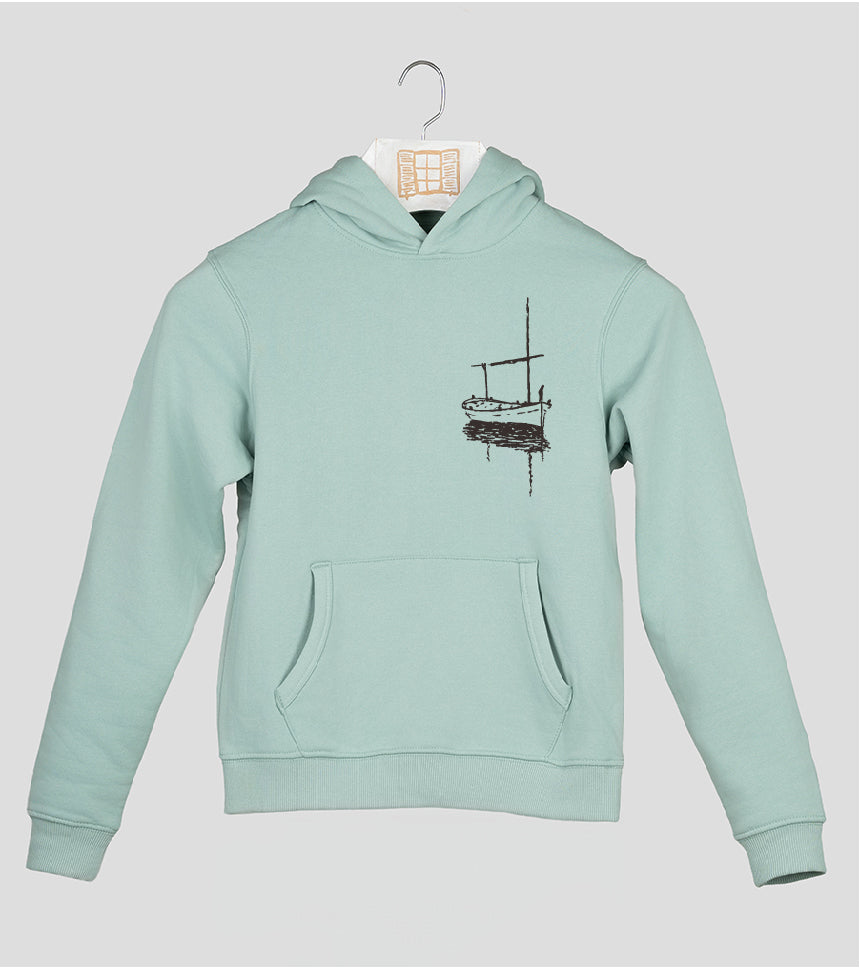 Sudadera Niño Besitos - aqua