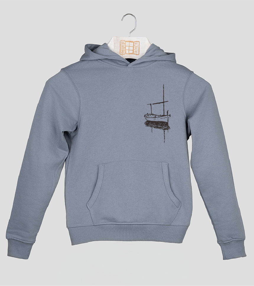 Sudadera Niño Besitos - cielo