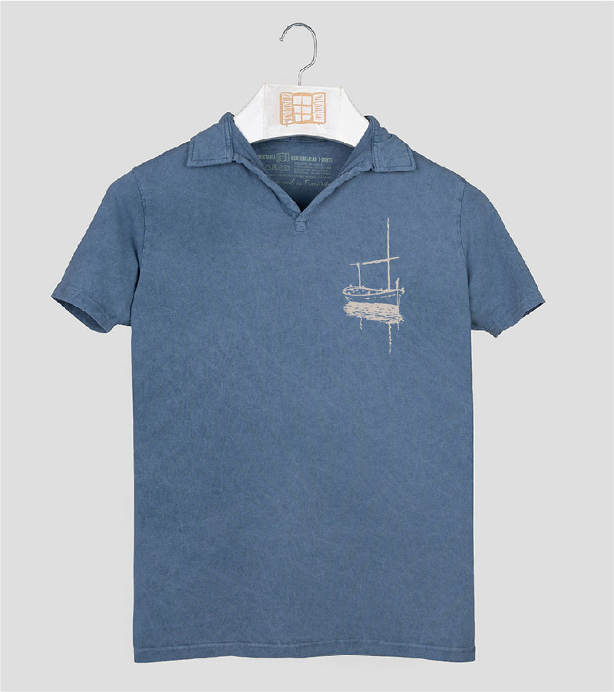 Polo manga corta Hombre Besitos - indigo
